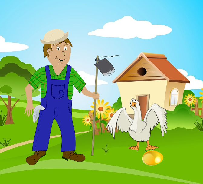 The Goose That Laid the Golden Eggs Chicken , chicken transparent  background PNG clipart